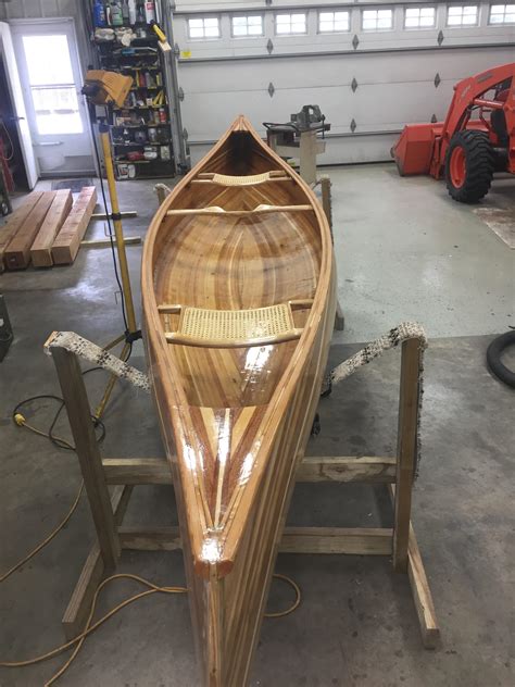 Just Finished First Cedar Canoe Woodworking