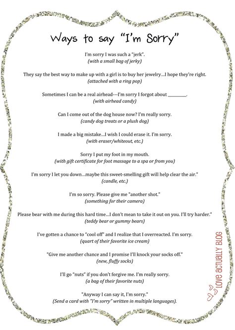 Apologize to your significant other with messages to ask for forgiveness from your wife, husband, boyfriend, or girlfriend. Love, Actually: Saying I'm Sorry