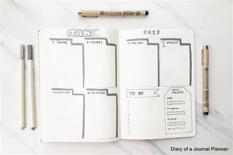 Gorgeous And Easy Bullet Journal Weekly Spread Ideas For