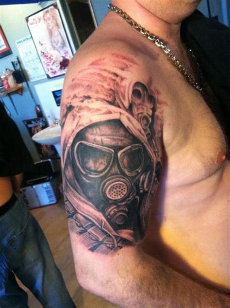 Gas Mask Arm Tattoo Tattoomagz › Tattoo Designs Ink Works Body