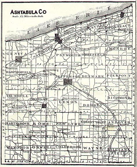 Digital Map Library Ashtabula Ohio County Maps