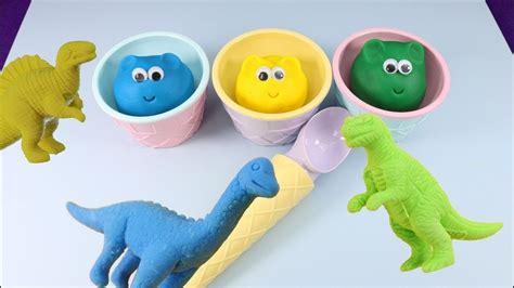 Surprise Dinosaur In 3 Colors Play Doh Youtube
