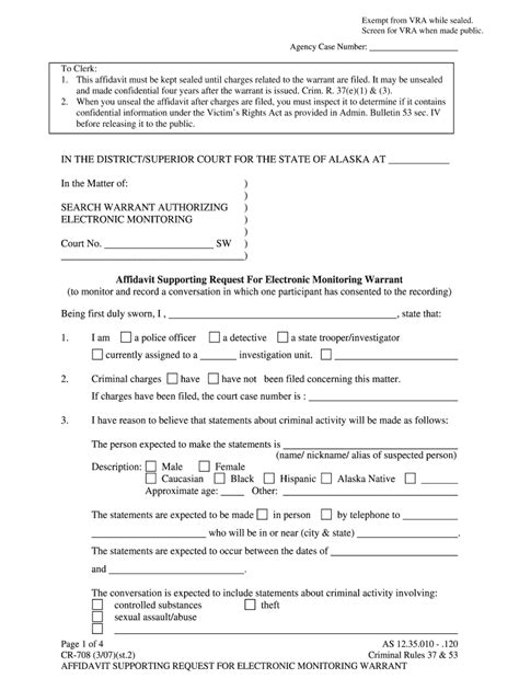 Fillable Online Courts Alaska Exempt From Vra While Sealed Form Fill