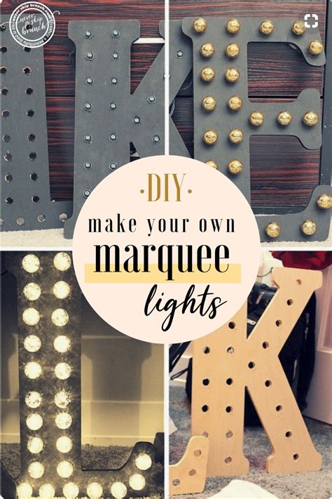 So Cute This Tutorial Has 2 Versions For Diy Marquee Letters Metal