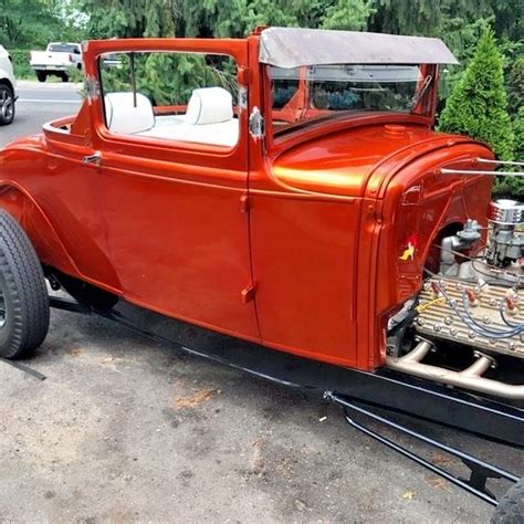Vintage 1930 Ford Model A Sport Coupe Hot Rod Chopped Project Car On