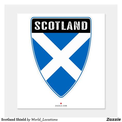 Scotland Shield Sticker | Zazzle.com | Funny sticker, Disney sticker, Vinyl sticker