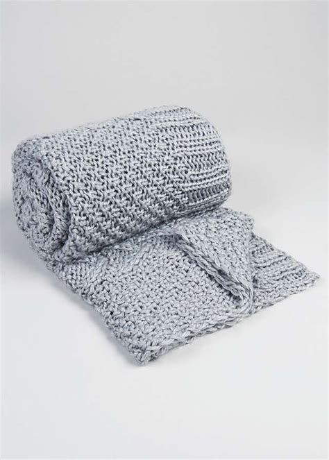 Check spelling or type a new query. Chunky Knitted Throw (180cm x 150cm) - Matalan (With ...