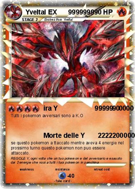 Yveltal ex 79/146 xy holo ultra rare card pokemon tcg nm. Pokémon Yveltal EX 99999999 99999999 - ira Y 99999 0000 - My Pokemon Card
