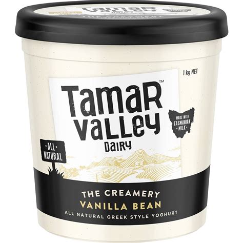 Tamar Valley Dairy Greek Style Yoghurt Vanilla Bean Kg Woolworths