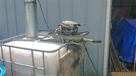 1962 Evinrude Fastwin 18hp Outboard Motor Tank Test Youtube