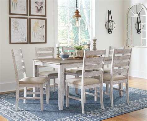 Slide into style with the waylowe table and bench. Ashley Skempton Dining Table Set includes Table and 6 Chairs | Morris Home | Dining 5-Piece Sets