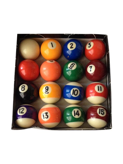 Mini Pool Balls Set Of 12 Chairish