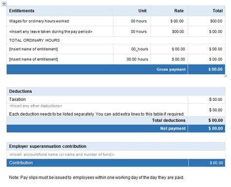 Salary Slip Format In Excel Free Download Excel Tmp