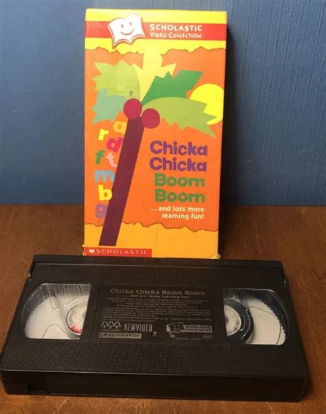 Vintage Chicka Chicka Boom Boom And Lots More Learning Fun Scholastic Vhs Tape 222 Picclick