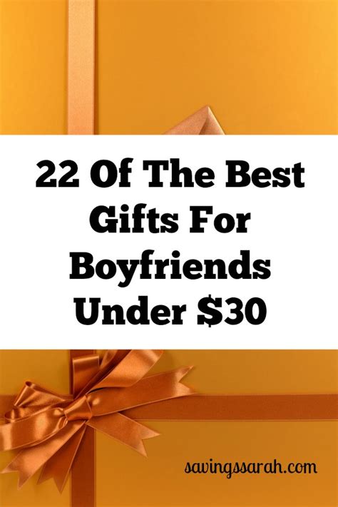 Strike the perfect balance with our roundup of boyfriend gifts that show the appropriate amount of care. 22 Best Gifts For Boyfriends Under $30 - Earning and ...