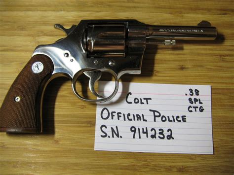 I Have A Nickel Colt Official Police 38 Special Ctg