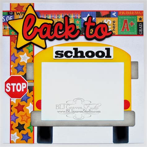 Designs On Cloud 9 Back To School Scrapbook Page