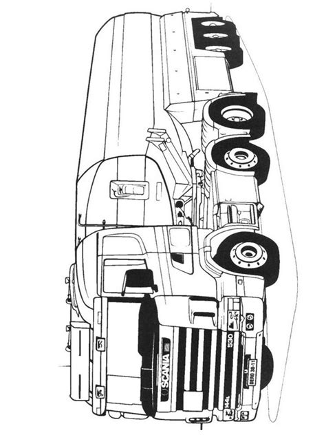Scania Semi Truck Coloring Page Funny Coloring Pages