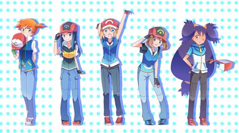 Dawn May Ash Ketchum Serena Misty And 1 More Pokemon And 6 More