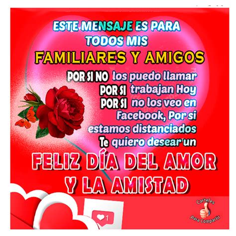 Feliz Día Del Amor Y La Amistad Imágenes Con Frases Para Compartir En Facebook