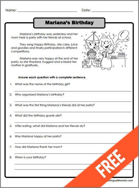 Teach Child How To Read 3rd Grade English Comprehension Worksheets