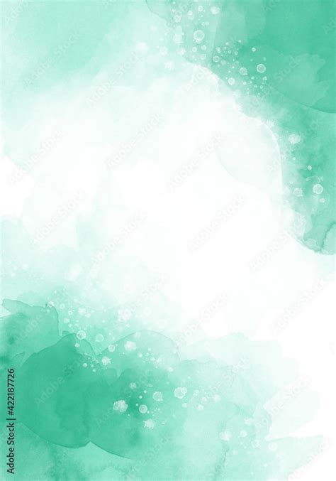 Abstract Mint Green Watercolor Background Watercolor Splash