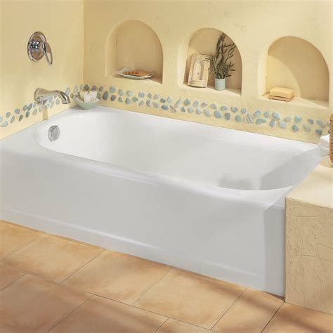 Having an alcove bathtub beautifies your bathroom. American Standard Princeton 60" x 30" Alcove Soaking ...