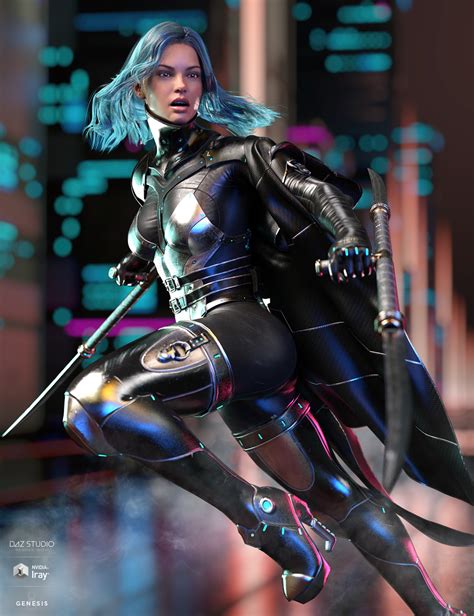 Dforce Void Suit X Outfit And Weapons For Genesis 8 Females Daz 3d