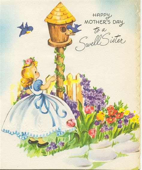 One that is sunny and bright from the start, and leaves happy memories to hold in your heart. Baby Card | Vintage greeting cards, Vintage cards, Vintage ...