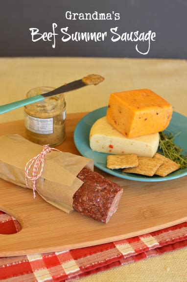 Prep time does not include this recipe is as old as the hills. Beef Summer Sausage | Little Dairy On the Prairie | Summer sausage recipes, Homemade summer ...