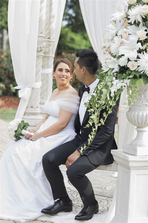 A lace wedding dress with plunging back and delicate embellishments exudes the while new exciting trends emerge every season, there is something about simplicity that never goes out of style. Beautiful simple + elegant outdoor wedding under the ...