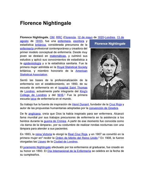Florence Nightingale Biografia De La Primera Enfermera Que Empezo