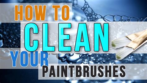 Do not use anything with acetone. How to Clean Paint Brushes :: The Easy Way!! - YouTube