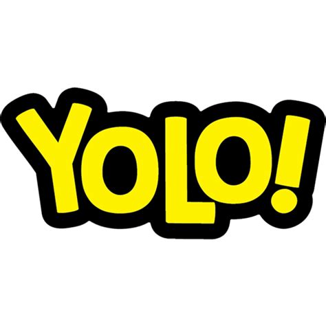 Yolo Yellow On Black Sticker Just Stickers Just Stickers