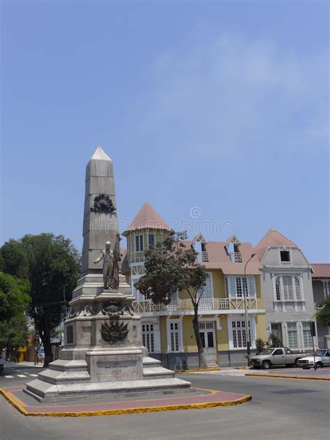 Jose De San Martin Monument In Barranco Lima Editorial Stock Photo