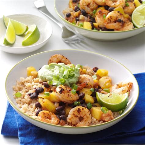 Caribbean Shrimp And Rice Bowl Recipe How To Make It Taste Of Home