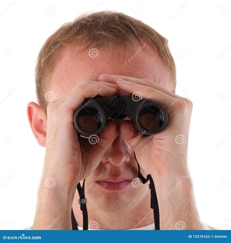Man Searching For Something With Stock Image Image Of Exploration