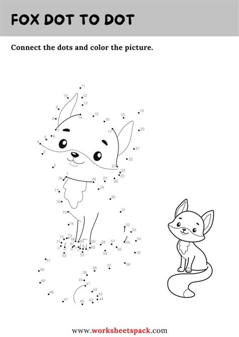 Free Wild Animals Dot To Dot Pdf Printable And Online Worksheets Pack