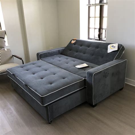 Serta Monroe 726 Square Arm Tufted Convertible Sleeper Sofa With