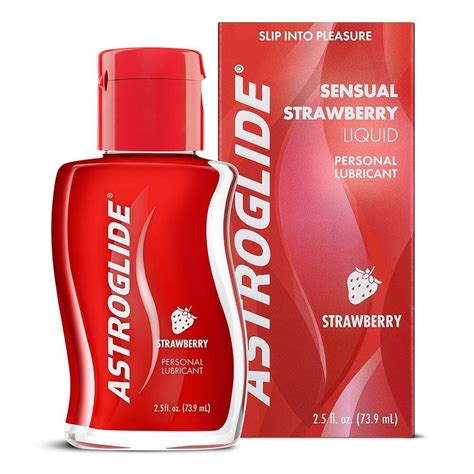 astroglide astroglide strawberry liquid water based personal lubricant