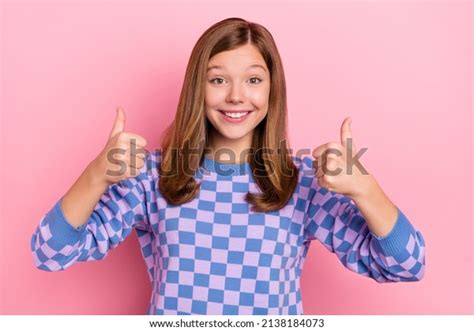 Photo Brown Optimistic Cool Teenager Girl Stock Photo 2138184073