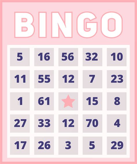 Bingo Card Template Free Printable 6 Bingo Cards Prin