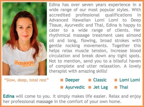 The Massage Rooms Professional Mobile Massage London Aromatherapy In