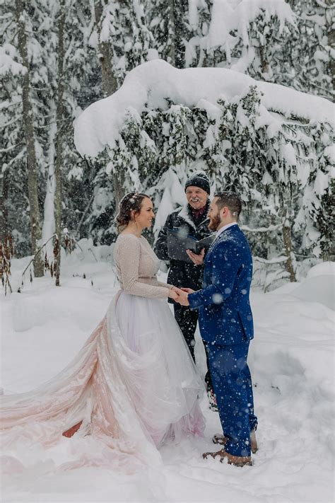Elope In Lake Louise For The Best Snowy Winter Wedding Photos In Banff