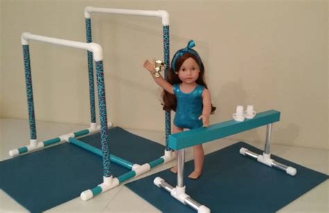 Uneven Bars Balance Beam Gymnastics Set For 18 Etsy American Girl