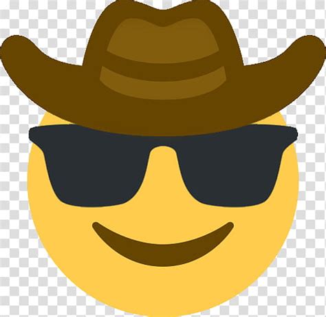 Free Download Cowboy Emoji Discord Smiley Slack Cowboy Hat