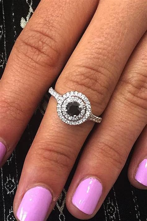 45 Unique Black Diamond Engagement Rings Oh So Perfect Proposal