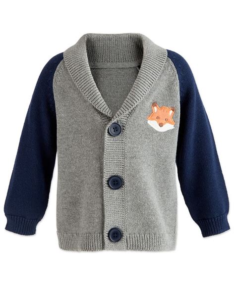 First Impressions Baby Boys Shawl Collar Cardigan Created For Macys
