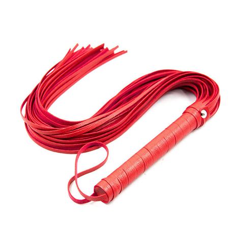 Buy 48cm Pu Leather Whip Spanking Paddle Scattered Whip Knout Toys At