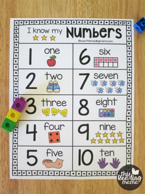 Number Chart 1 20 Printable Numbers Preschool Number Chart Numbers Images